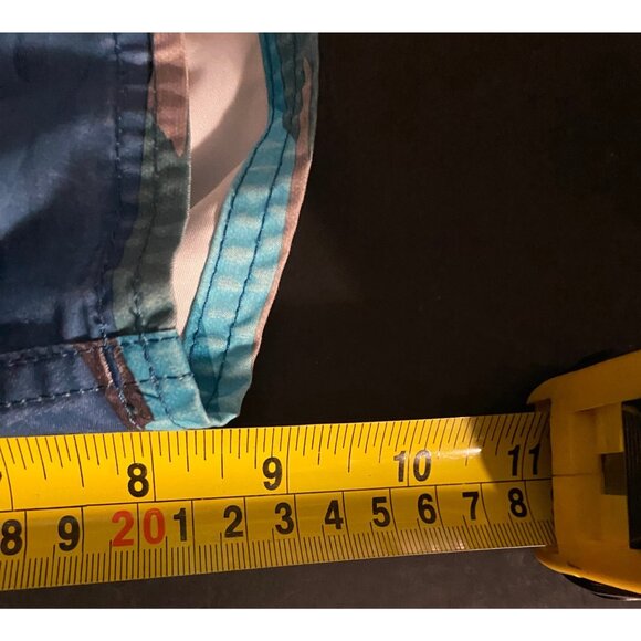 Quiksilver Board Shorts Mens 32 9" Island Palm AOP Striped Beach Swim Trunks - Picture 6 of 6